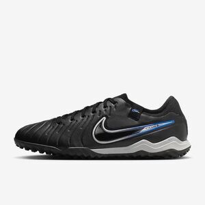 Nike Legend 10 Pro TF Black Chrome Hyper Blue Soccer Mens Size 7 DV4336-040